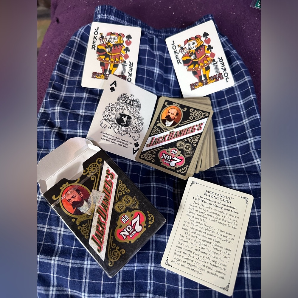 Jack Daniels Vintage Old No. 7 Gentlemens Playing Cards